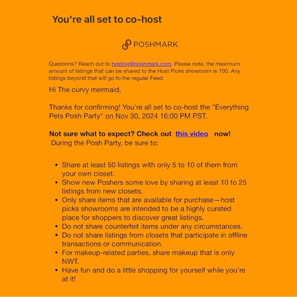 Cohosting EVERYTHING PETS Posh Party - 11/30 at 6:00 CST Sign up for a host pick - Picture 3 of 12